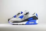 Nike Air Max 90 Hyper Royal – Wit/Blauw – Heren/Dames/Uniseks Sneakers – Suede/Mesh - DM0029-112 – Zijkant