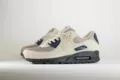 Nike Air Max 90 Light Orewood Brown Black – Beige/Zwart – Heren/Dames/Uniseks Sneakers – Suede/Mesh - IB3077-100 – zijkant