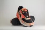 Nike Air Max 90 Premium Bio Beige Safety Orange Camo – Zwart/Oranje – Heren/Dames/Uniseks Sneakers – Leer/Mesh - IF1721-201 – voorkant