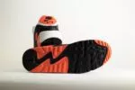 Nike Air Max 90 Safety Orange – Wit/Oranje – Heren/Dames/Uniseks Sneakers – Mesh/Leer - DH8010-108 – Onderkant