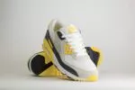 Nike Air Max 90 White Lightning – Wit/Geel – Heren/Dames/Uniseks Sneakers – Suede/Mesh - DM0029-111 – voorkant
