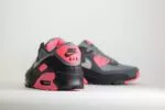 Nike Air Max 90 Wolf Grey Hyper Pink – Grijs/Roze – Heren/Dames/Uniseks Sneakers – Suede/Mesh - DM0029-010 – achterkant