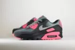 Nike Air Max 90 Wolf Grey Hyper Pink – Grijs/Roze – Heren/Dames/Uniseks Sneakers – Suede/Mesh - DM0029-010 – Zijkant