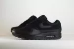 Nike Air Max 1 Essential Triple Black – Zwart – Heren/Dames/Uniseks Sneakers – Leer/Mesh - FZ5808-006 – Zijkant