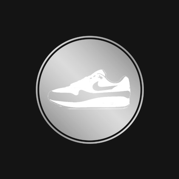 loyaliteitsprogramma badge - zwarte achtergrond - platinum