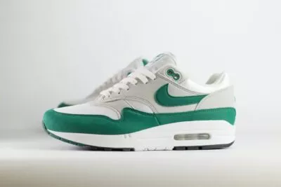 Nike Air Max 1 Anniversary Green – Wit/Groen – Heren/Dames/Uniseks Sneakers – Vilt/Mesh - DC1454-100 – Zijkant