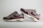 Nike Air Max 1 Essential PRM Cement Grey Burgundy Crush – Grijs/Burgundy – Heren/Dames/Uniseks Sneakers – Leer/Mesh - FQ7327-001 – Binnenkant
