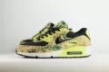 Nike Air Max 90 Camo Light Lemon Twist – Zwart/Groen – Heren/Dames/Uniseks Sneakers – Leer/Mesh - IF1721-700 – Zijkant