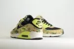 Nike Air Max 90 Camo Light Lemon Twist – Zwart/Groen – Heren/Dames/Uniseks Sneakers – Leer/Mesh - IF1721-700 – Achterkant