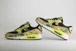 Nike Air Max 90 Camo Light Lemon Twist – Zwart/Groen – Heren/Dames/Uniseks Sneakers – Leer/Mesh - IF1721-700 –Binnenkant