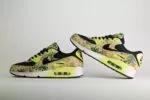 Nike Air Max 90 Camo Light Lemon Twist – Zwart/Groen – Heren/Dames/Uniseks Sneakers – Leer/Mesh - IF1721-700 –Binnenkant