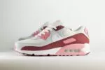 Nike Air Max 90 SE Neapolitan – Rood/Wit – Heren/Dames/Uniseks Sneakers – Leer/Mesh - HM9451-600 – Zijkant