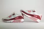 Nike Air Max 90 SE Neapolitan – Rood/Wit – Heren/Dames/Uniseks Sneakers – Leer/Mesh - HM9451-600 – Binnenkant