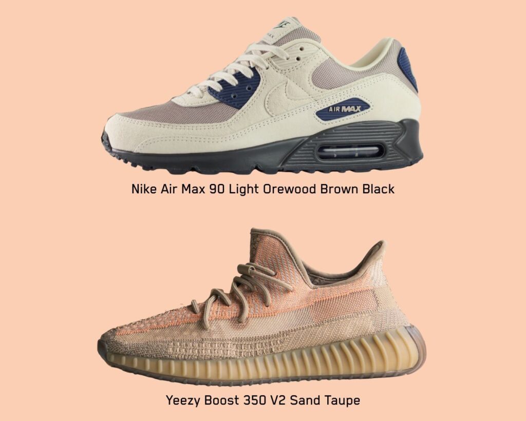 Air Max 90 en Yeezy Boost 350 V2