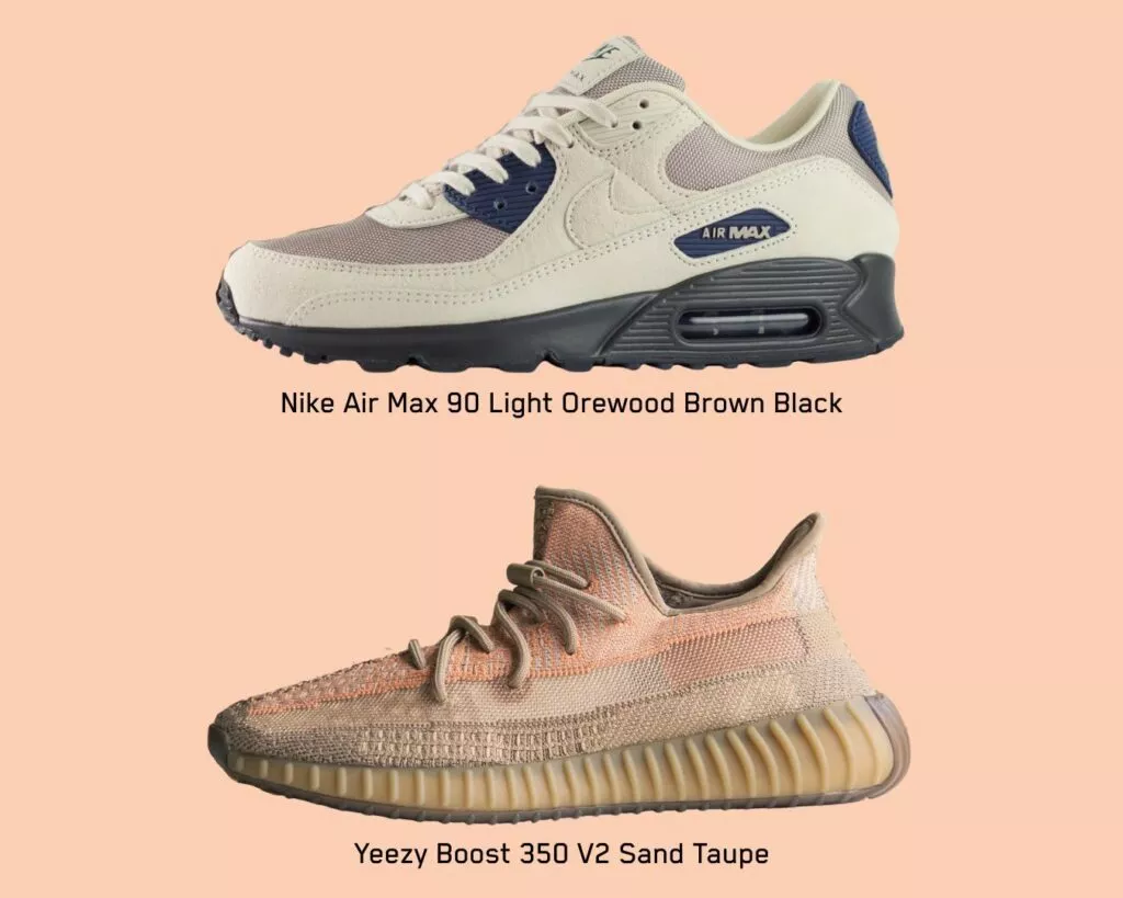 Air Max 90 en Yeezy Boost 350 V2