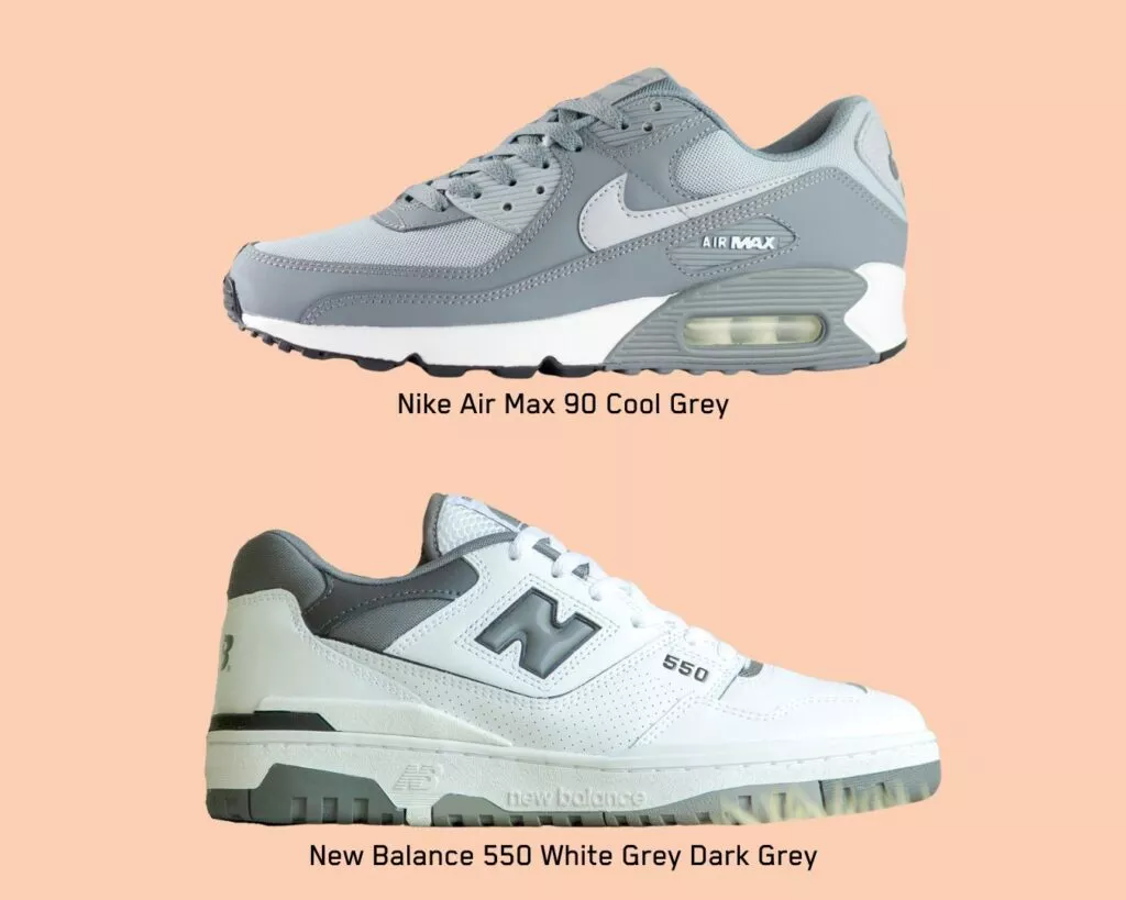 Air Max 90 - New Balance 550