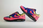 Nike Air Max 1 CNY Longevity - Zwart/Blauw/Roze/Groen/Rood/Geel - Heren/Dames/Uniseks Sneakers - Lakleer/Canvas - CU8861-460 - Binnenkant