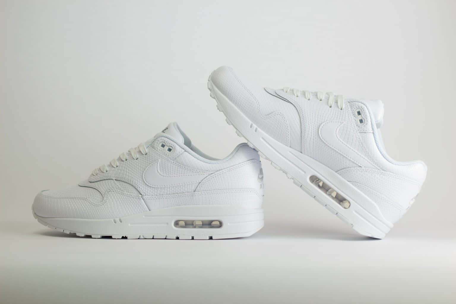 Nike Air Max 1 Premium White Snakeskin – Wit– Heren/Dames/Uniseks Sneakers – Leer - HV1211-100 – Binnenkant