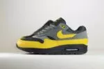 Nike Air Max 1 Essential Batman 2.0 - Geel/Grijs/Zwart - Heren/Dames/Uniseks Sneakers - Leer/Suede/Mesh - FZ5808-014 - Zijkant