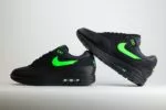 Nike Air Max 1 Essential Black Green Strike - Zwart/Groen - Heren/Dames/Uniseks Sneakers - Leer/Suede/Mesh - FZ5808-012 - Binnenkant