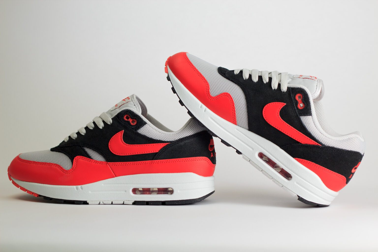 Nike Air Max 1 Essential Reverse Chili – Rood/Zwart/Wit – Heren/Dames/Uniseks Sneakers – Leer/Mesh - FZ5808-015 – Binnenkant
