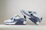 Nike Air Max 90 Ashen Slate (W) - Wit/Blauw - Heren/Dames/Uniseks Sneakers - Leer - HM8128-100 - Binnenkant
