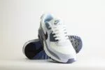 Nike Air Max 90 Ashen Slate (W) - Wit/Blauw - Heren/Dames/Uniseks Sneakers - Leer - HM8128-100 - Voorkant