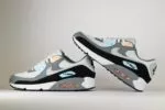 Nike Air Max 90 Cool Grey Pure Platinum Black - Grijs/Blauw/Zwart/Wit - Heren/Dames/Uniseks Sneakers - Leer/Mesh - IB7674-001 - Binnenkant