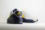 Nike Air Max 90 Neutral Grey Tour Yellow - Geel/Grijs/Blauw/Zwart - Heren/Dames/Uniseks Sneakers - Leer - IF0670-001 - Achterkant