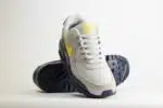 Nike Air Max 90 Neutral Grey Tour Yellow - Geel/Grijs/Blauw/Zwart - Heren/Dames/Uniseks Sneakers - Leer - IF0670-001 - Voorkant