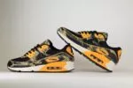 Nike Air Max 90 Premium Black University Gold Camo - Geel/Zwart - Heren/Dames/Uniseks Sneakers - Leer/Mesh - IF1721-001 - Binnenkant
