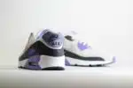 Nike Air Max 90 White Dusty Amethyst - Wit/Zwart/Paars/Grijs - Heren/Dames/Uniseks Sneakers - Leer/Suede/Mesh - DM0029-114 - Achterkant