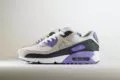 Nike Air Max 90 White Dusty Amethyst - Wit/Zwart/Paars/Grijs - Heren/Dames/Uniseks Sneakers - Leer/Suede/Mesh - DM0029-114 - Zijkant