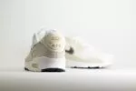 Nike Air Max 90 White Flat Pewter (W) - Wit/Beige - Heren/Dames/Uniseks Sneakers - Leer - HM8128-101 - Achterkant