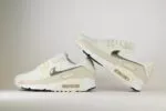 Nike Air Max 90 White Flat Pewter (W) - Wit/Beige - Heren/Dames/Uniseks Sneakers - Leer - HM8128-101 - Binnenkant