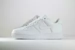 Nike Air Force 1 Low Premium Triple White – Wit – Heren/Dames/Uniseks Sneakers – Leer – IM3078-100 – Zijkant