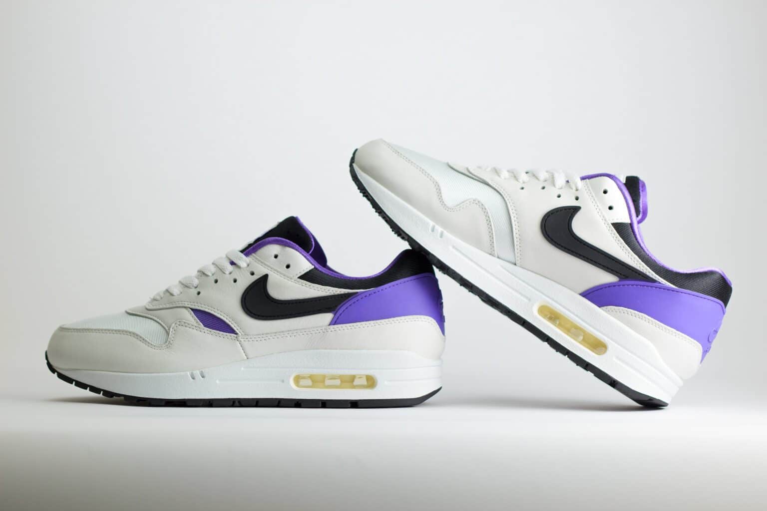 Nike Air Max 1 DNA CH.1 Pack Purple Punch – Wit/Paars/Zwart – Heren/Dames/Uniseks Sneakers – Leer/Kunststof - AR3863-101 – Binnenkant