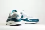 Nike Air Max 1 Dark Teal Green – Wit/Groen – Heren/Dames/Uniseks Sneakers – Leer – DH4059-101 – Achterkant