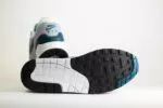 Nike Air Max 1 Dark Teal Green – Wit/Groen – Heren/Dames/Uniseks Sneakers – Leer – DH4059-101 – Onderkant