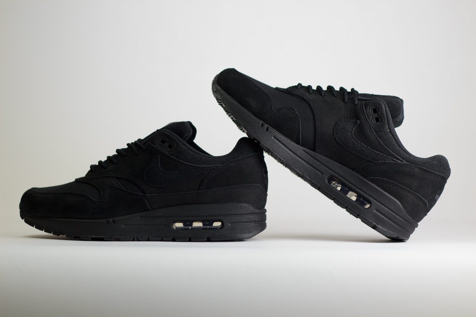 Nike Air Max 1 PRM Black Anthracite – Zwart – Heren/Dames/Uniseks Sneakers – Nubuck/Suede – HV8065-001 – Binnenkant