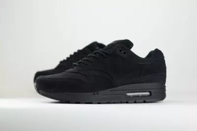 Nike Air Max 1 PRM Black Anthracite – Zwart – Heren/Dames/Uniseks Sneakers – Nubuck/Suede – HV8065-001 – Zijkant