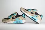 Nike Air Max 90 Premium Aurora Green Camo – Groen/Grijs/Wit – Heren/Dames/Uniseks Sneakers – Mesh/Suede/Leer – IF1721-100 – Binnenkant