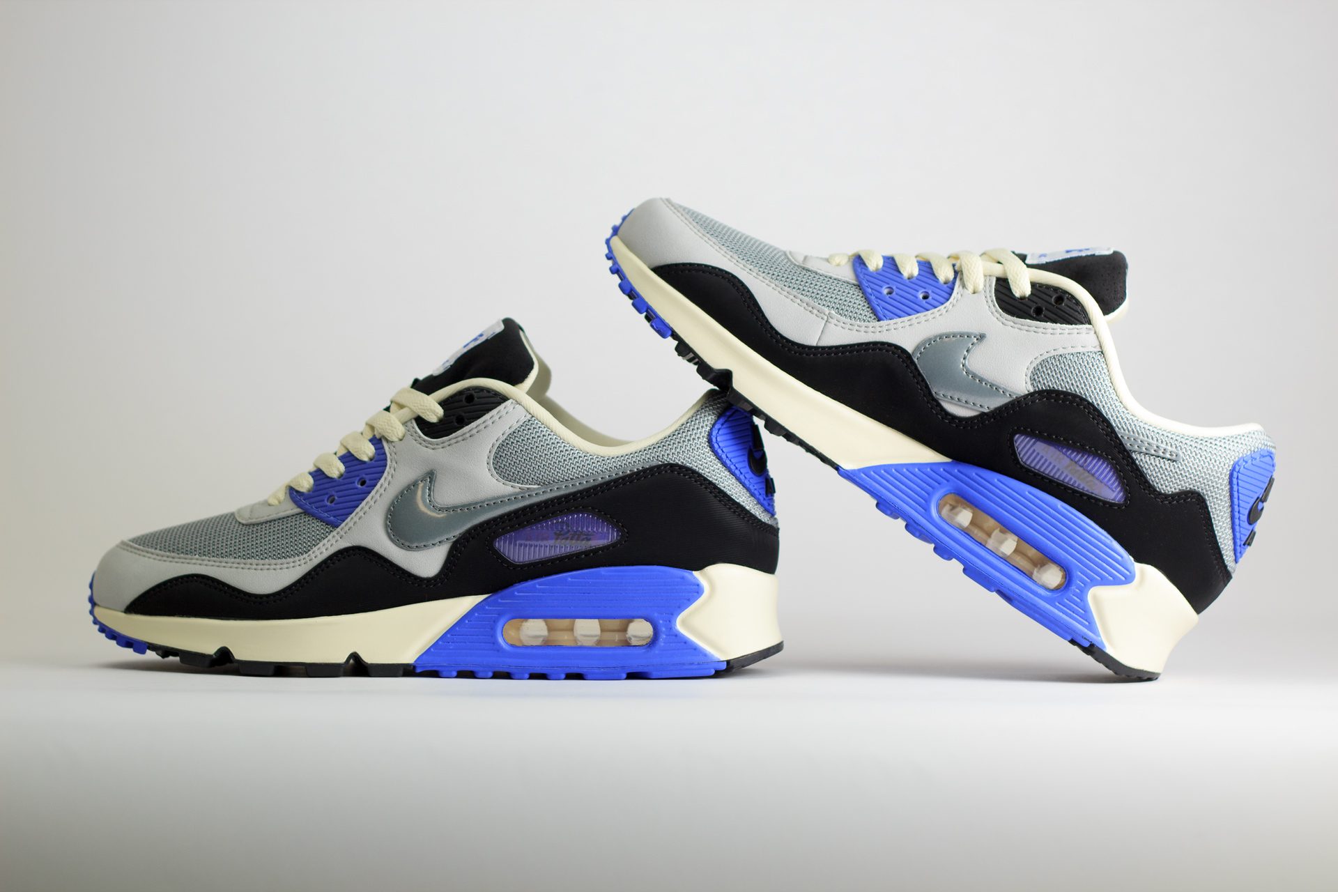 Nike Air Max 90 SP Patta Waves Sapphire – Zilver/Paars/Grijs/Zwart – Heren/Dames/Uniseks Sneakers – Leer/Mesh – HF8814-002 – Binnenkant