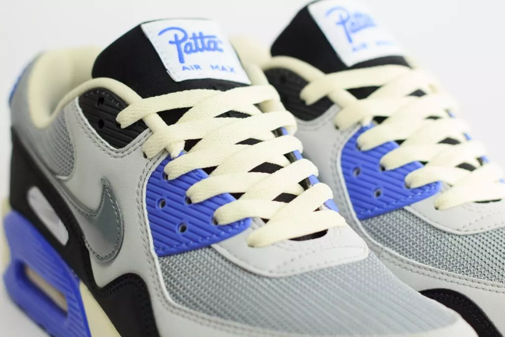 Nike Air Max 90 SP Patta Waves Sapphire – Zilver/Paars/Grijs/Zwart – Heren/Dames/Uniseks Sneakers – Leer/Mesh – HF8814-002 – Bovenkant