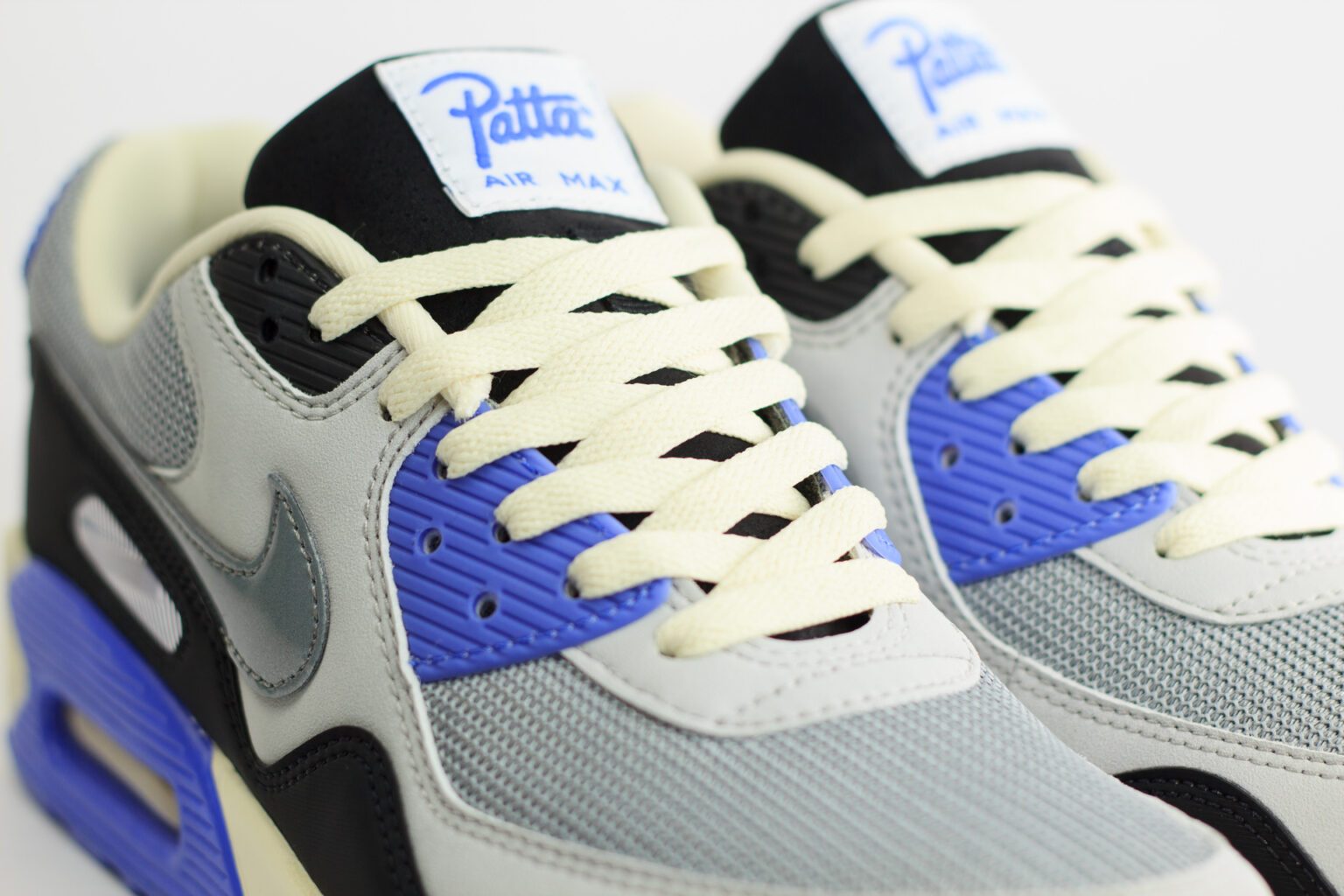 Nike Air Max 90 SP Patta Waves Sapphire – Zilver/Paars/Grijs/Zwart – Heren/Dames/Uniseks Sneakers – Leer/Mesh – HF8814-002 – Bovenkant