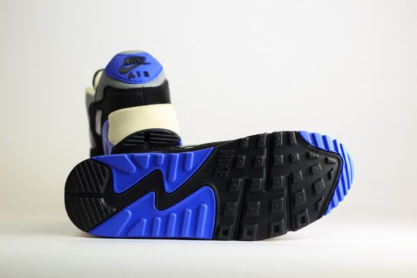 Nike Air Max 90 SP Patta Waves Sapphire – Zilver/Paars/Grijs/Zwart – Heren/Dames/Uniseks Sneakers – Leer/Mesh – HF8814-002 – Onderkant