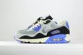 Nike Air Max 90 SP Patta Waves Sapphire – Zilver/Paars/Grijs/Zwart – Heren/Dames/Uniseks Sneakers – Leer/Mesh – HF8814-002 – Zijkant