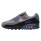 Nike Air Max 90 Smoke Grey Diffused Blue – blauw/grijs – Heren/Dames/Uniseks Sneakers – Leer/Mesh – IB6392-001 – Zijkant