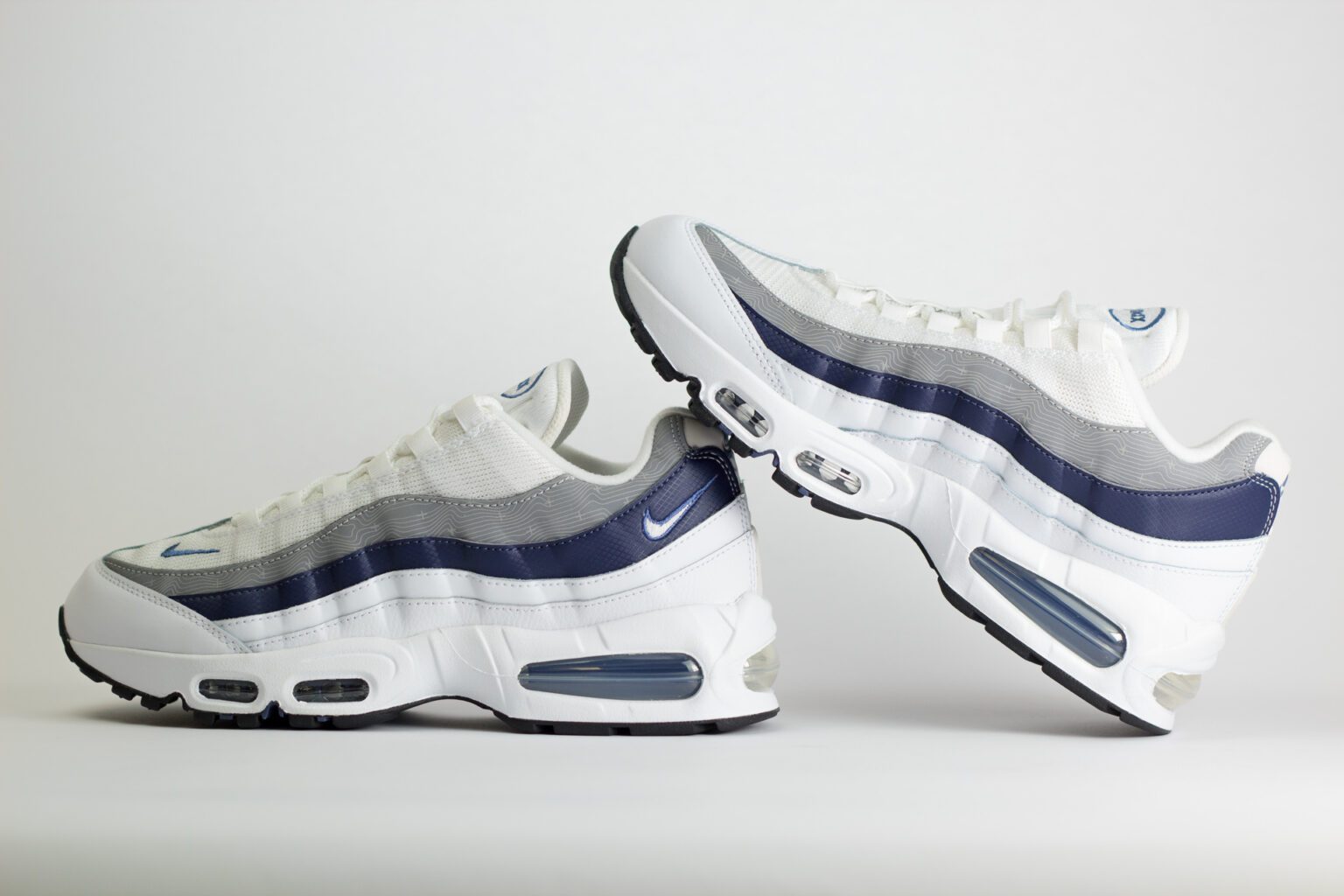 Nike Air Max 95 OG Diffused Blue – blauw/wit – Heren/Dames/Uniseks Sneakers – Leer/Mesh – IF2718-100 – Binnenkant