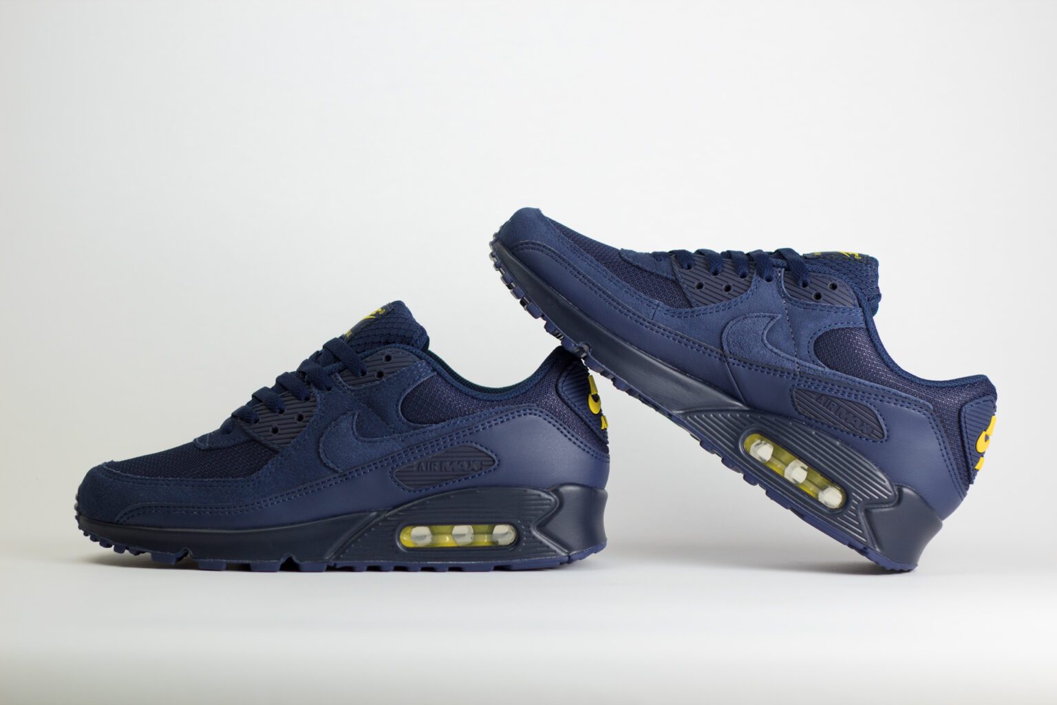 Nike Air Max 90 Obsidian Lightning – blauw/navy – Heren/Dames/Uniseks Sneakers – suede/Mesh – DM0029-401 – Binnenkant